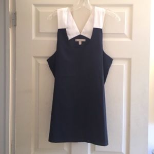 Banana Republic Navy and White Tank