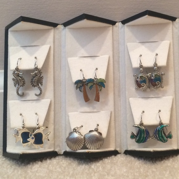 Set of 6 beach themed earrings! - Picture 2 of 5