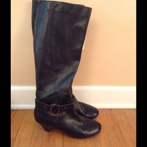 Tall black boots