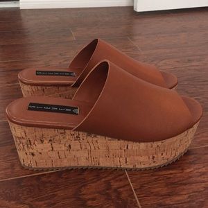 Steven by Steve Madden leather wedge sandal