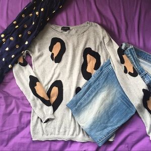 Leopard Print Sweater (fits S!)