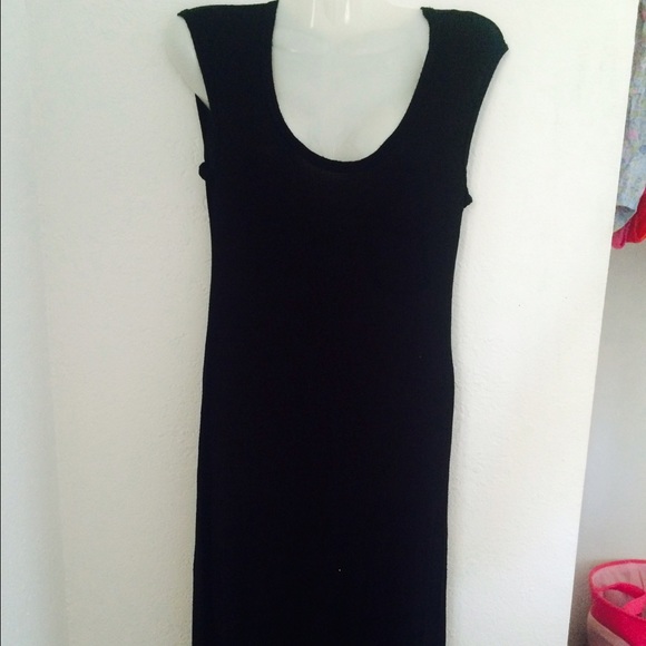 SOLD Simple black maxi dress XS