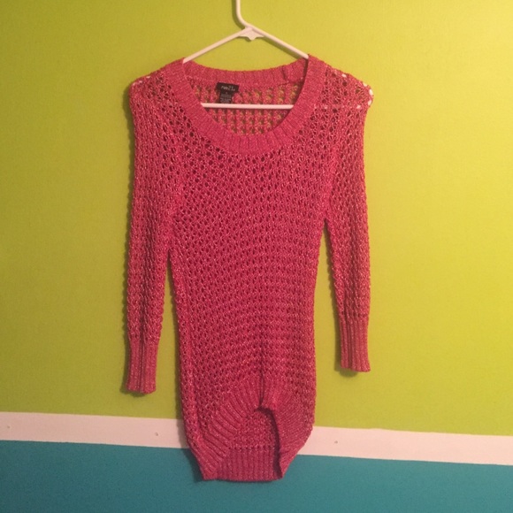 Hi low knitted  sweater