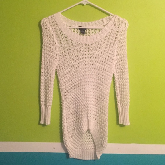 Hi low knitted sweater