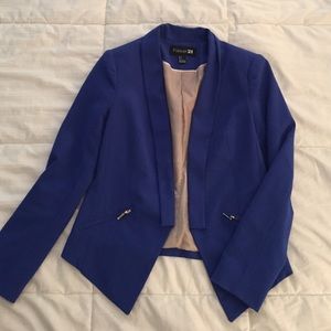 Blue Forever 21 Structured Blazer