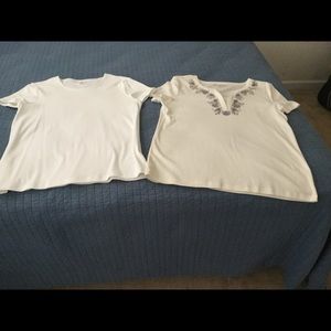 Two Croft&Barrow tops. Both are size large