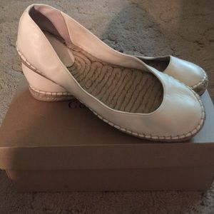 Cole Haan Ivory leather Aimee Ballet flats