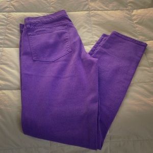 Purple J crew toothpick jeans