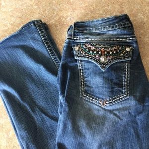MISS ME BOOTCUT JEANS SIZE 34