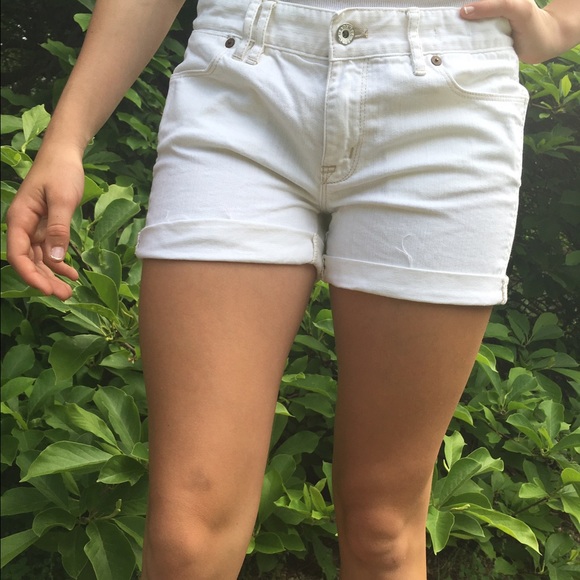 Madewell White Denim Shorts