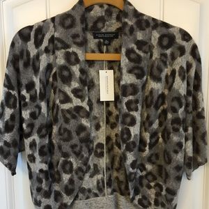 Leopard print shrug