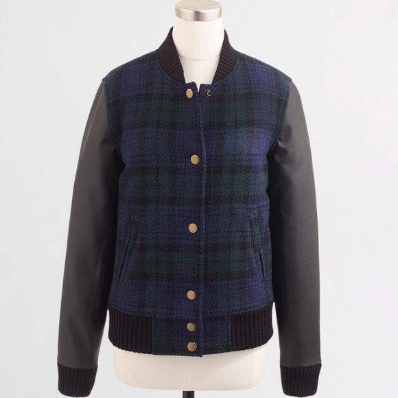 NWT! Jcrew Varsity Bomber Jacket.