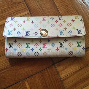 Authentic Louis Vuitton multicolore Sarah wallet