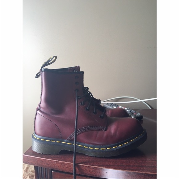 Red Doc martens