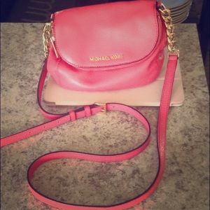 Michael Kors small coral crossbody purse