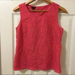 Talbots lace sleeveless top