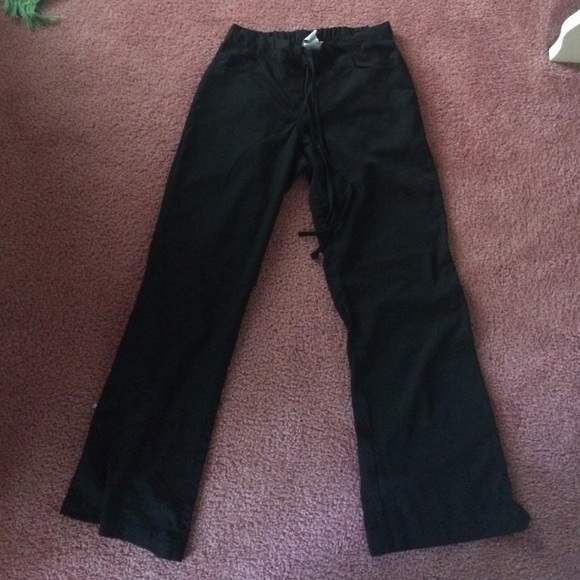 Greys anatomy black scrub bottoms xs