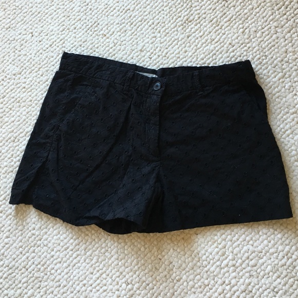 Embroidered cotton shorts