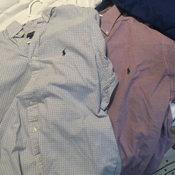 2 mens Polo Ralph Lauren Long sleeve shirts