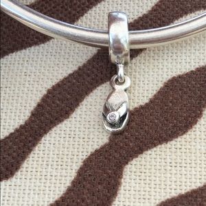 Pandora Original Flip Flop Charm w/Purple CZ 💕