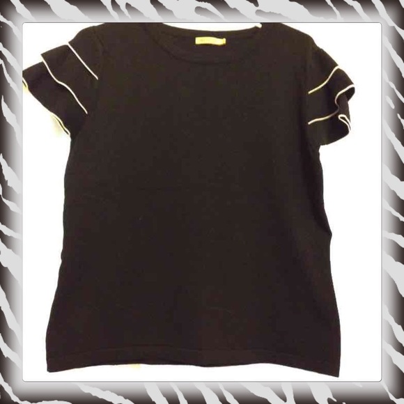 Sunny Capped Sleeve Sweater Top XL
