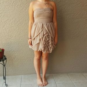 Convertible strapless wedding dressy event dress