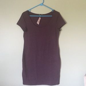 H&M Basic Maroon T-Shirt Dress