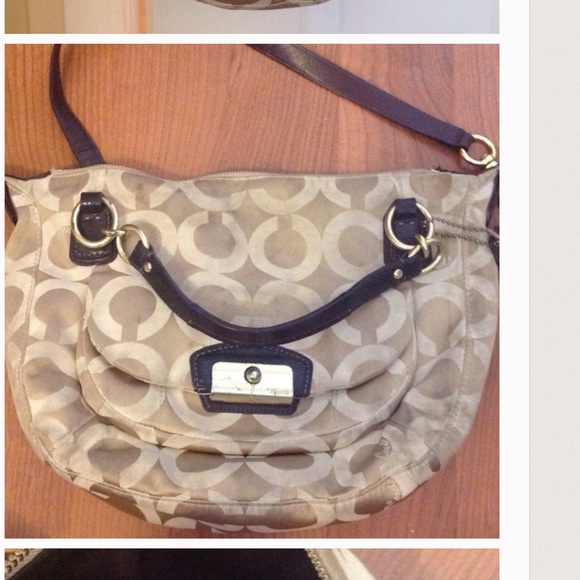 Authentic coach cross body bag