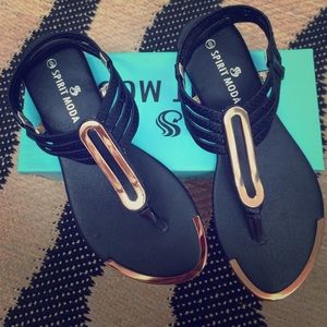 Black sandals