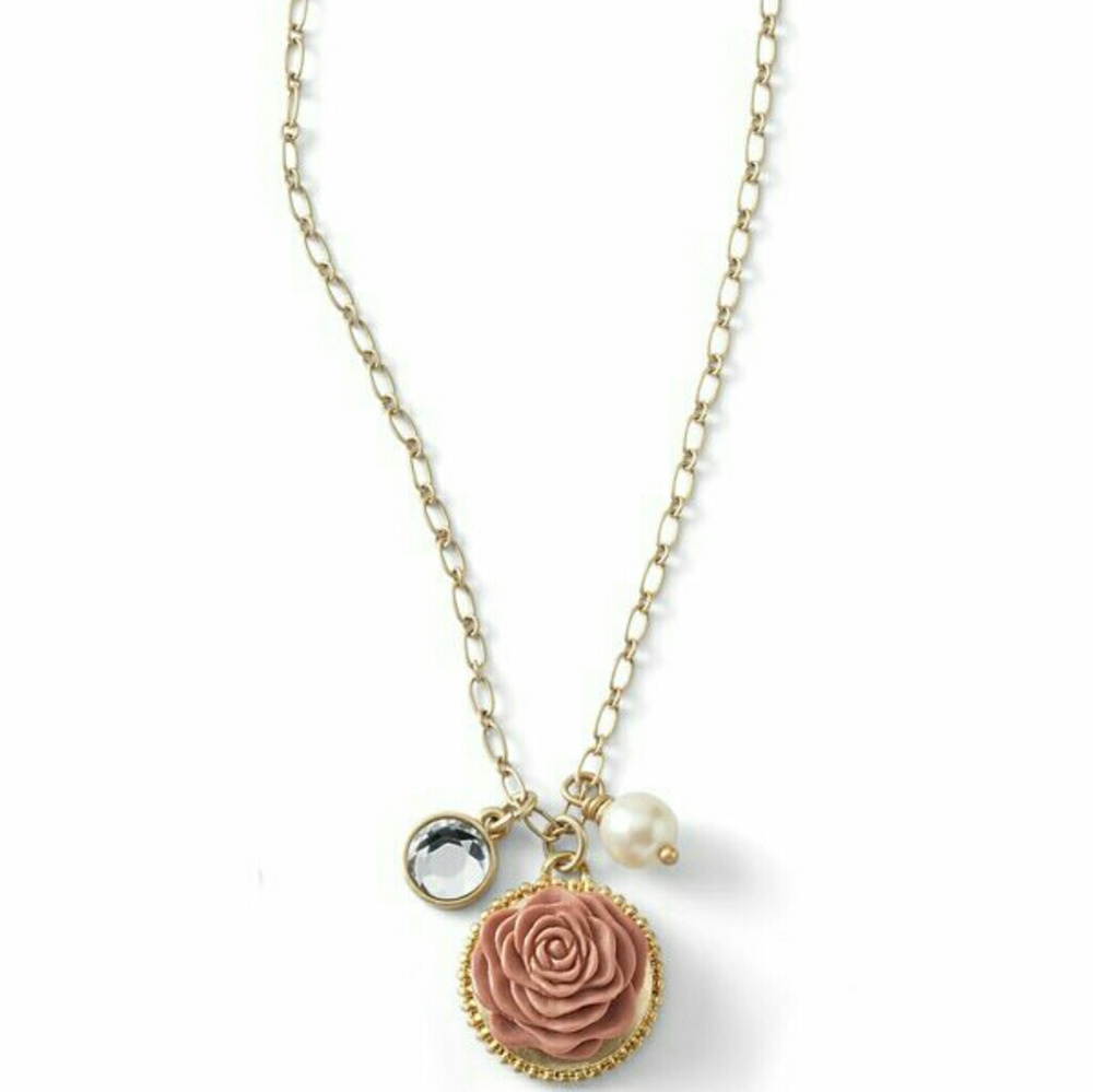 Lia Sophia Gilded Rose necklace