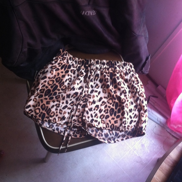 Cheetah print shorts