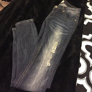 Just USA distressed skinny jeans