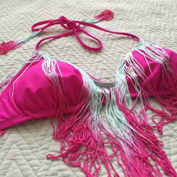 Bikini Lab fringe bikini set. - Picture 2 of 3