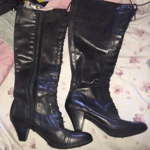 SOMEONE PLEASE OFEERBlack, knee high leather boots