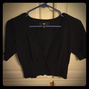 Black short cardigan/shrug
