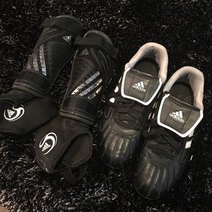 Adidas cleats & soccer shoes (size L)!
