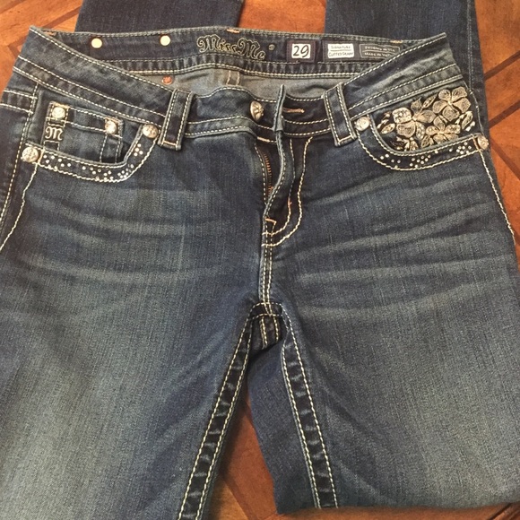 Miss Me jeans! Cuffed Skinny. Hardly worn