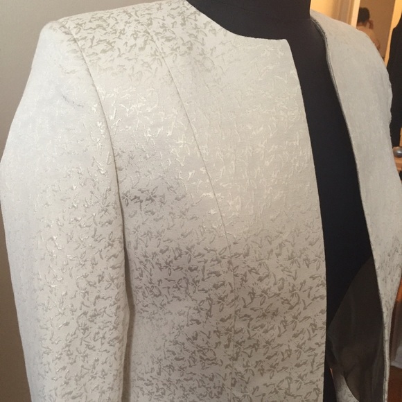 H&M Gold Jacquard Blazer