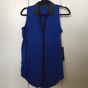 NEVER WORN!!! Blue Sleeveless blouse
