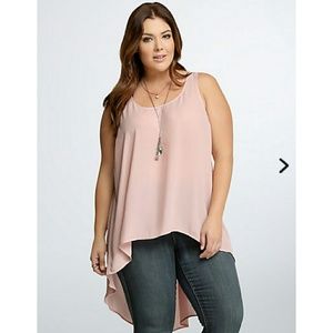 Torrid Hi-low georgette tank