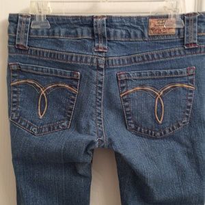 Jean Paris Blues Taille Basse Cropped - Bleu Vieilli Effet Délavé Stretch - Taille 5 Junior
