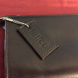 Small leather clutch