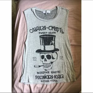 💀Urban Outfitters Russian Vodka Tank💀