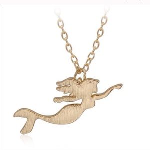 NWT Gold Plated Mermaid Necklace