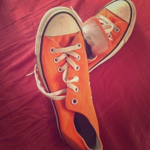 Orange converse.
