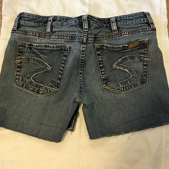 Silver Jean cut off shorts