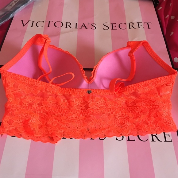 PINK LACE BRALETTE M - Picture 2 of 2