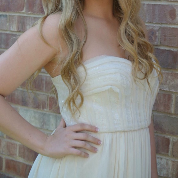 Cream BCBG Dress