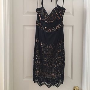 Black Lace Cocktail Dress