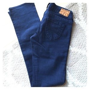 True Religion Johnny Straight Leg Navy Blue